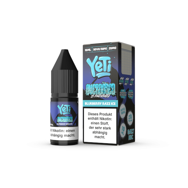 Blueberry Razz Ice - Yeti Overdosed Nikotinsalz