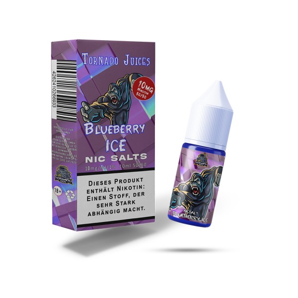 Blueberry On Ice Overdosed - Tornado Juices Nikotinsalz 10mg