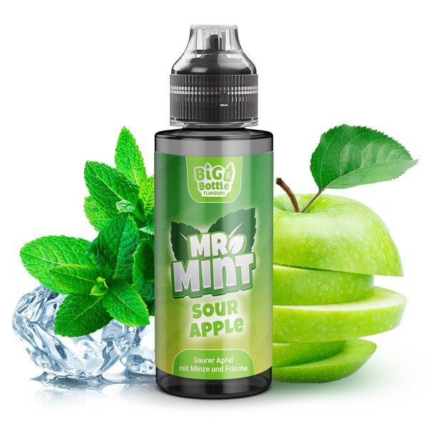 Mr. Mint - Sour Apple - Big Bottle Aroma 10ml