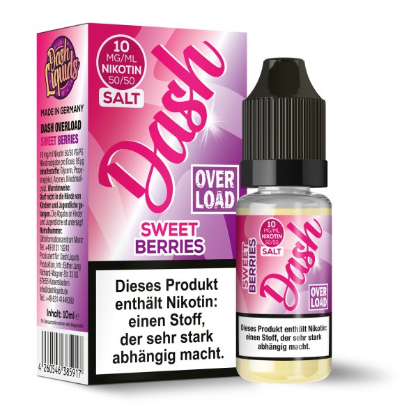 Sweet Berries - Dash Overload Nikotinsalz 10mg
