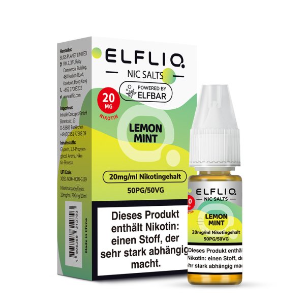 Lemon Mint - ELFLIQ Nikotinsalz 20mg