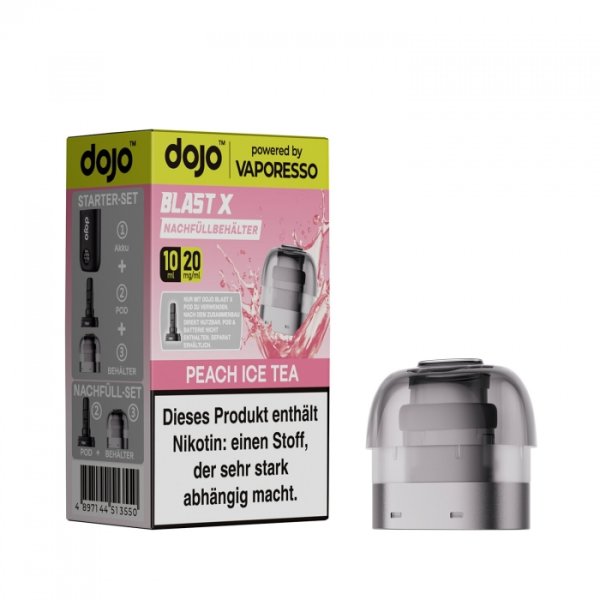 Peach Ice Tea - DoJo Blast X Vaporesso Pods 20mg (1x)