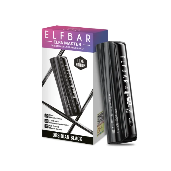 Obsidian Black - ELFBAR ELFA Luxe Gerät 2ml