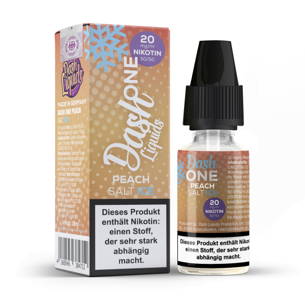 "A" STEUER 2023 - Peach Ice - Dash One Nikotinsalz 20mg