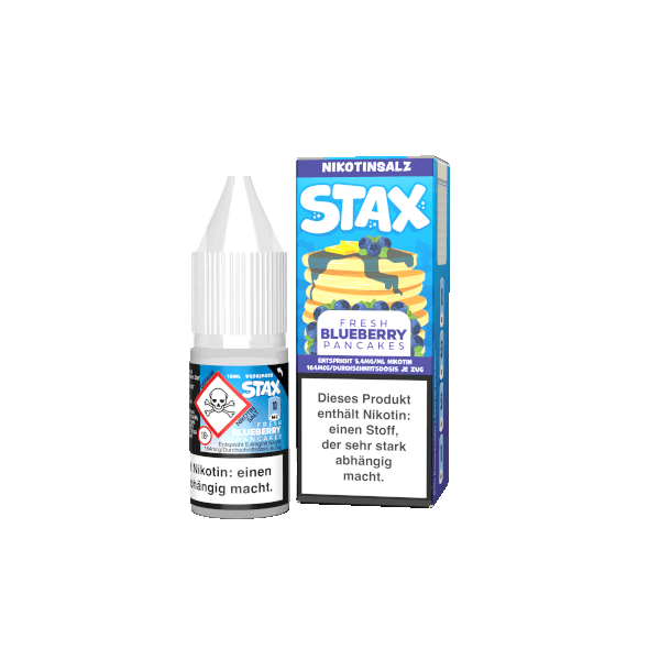 Fresh Blueberry Pancakes - Strapped STAX Nikotinsalz 10mg - MHD ABGELAUFEN 07.25