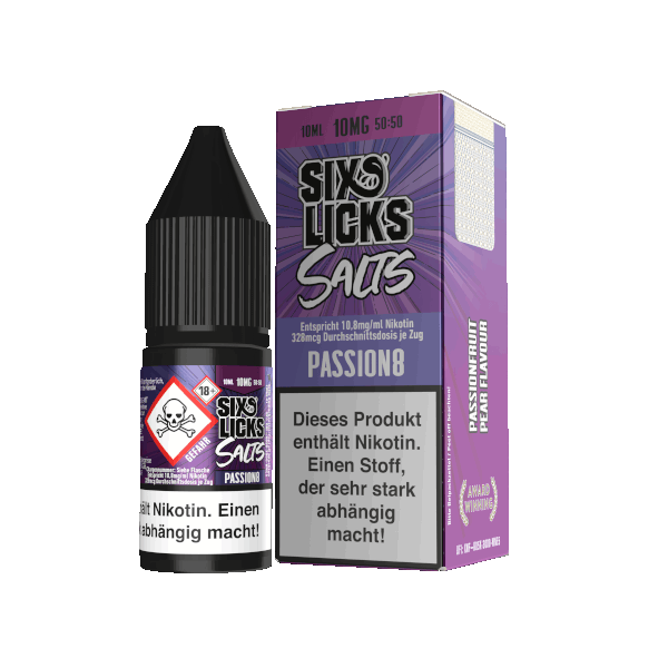 PASSION8 - Six Licks Nikotinsalz 10mg