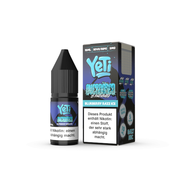 Blueberry Razz Ice - Yeti Overdosed Nikotinsalz