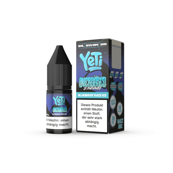 Blueberry Razz Ice - Yeti Overdosed Nikotinsalz 10mg