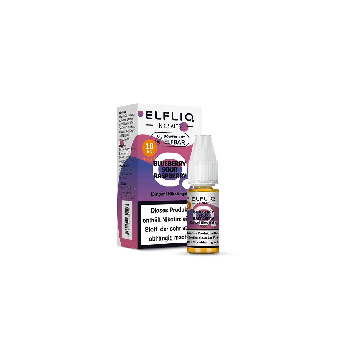 Blueberry Sour Raspberry - ELFLIQ Nikotinsalz 10mg