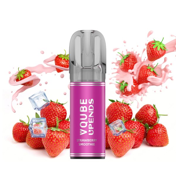 Strawberry Smoothie - Vqube Upends Pod 20mg (2x)