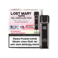 Blueberry Sour Raspberry - Lost Mary Tappo Pod 20mg (2x)