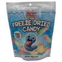 Chaos Candy - Crunchy Sour Worms - Freeze Dried Candy - 50g