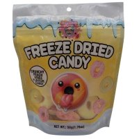Chaos Candy - Crunchy Peach Rings - Freeze Dried Candy - 50g