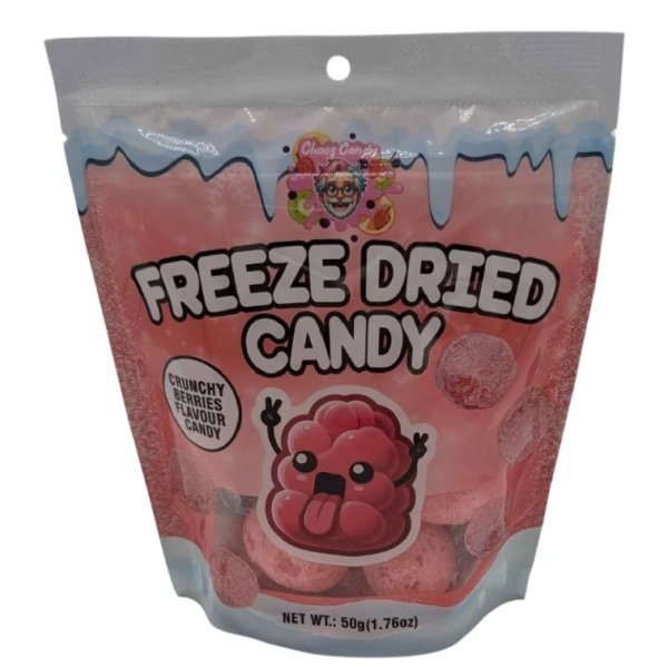 Chaos Candy - Crunchy Berries - Freeze Dried Candy - 50g (1x)