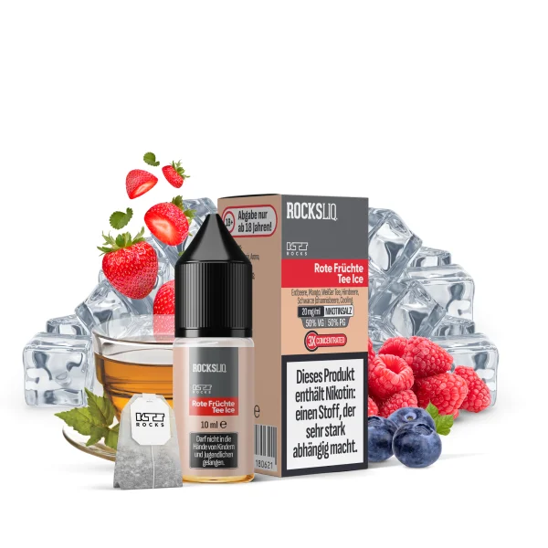 Rote Früchte Tee Ice - KTS ROCKSLIQ Nikotinsalz 20mg