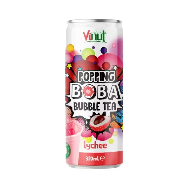 Popping Boba - Bubble Tea Drink - Lychee - 320ml [VN]