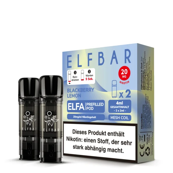 Blackberry Lemon - ELF BAR ELFA POD 20mg (2x)