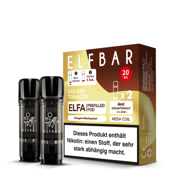 Golden Tobacco - ELF BAR ELFA POD 20mg (2x)