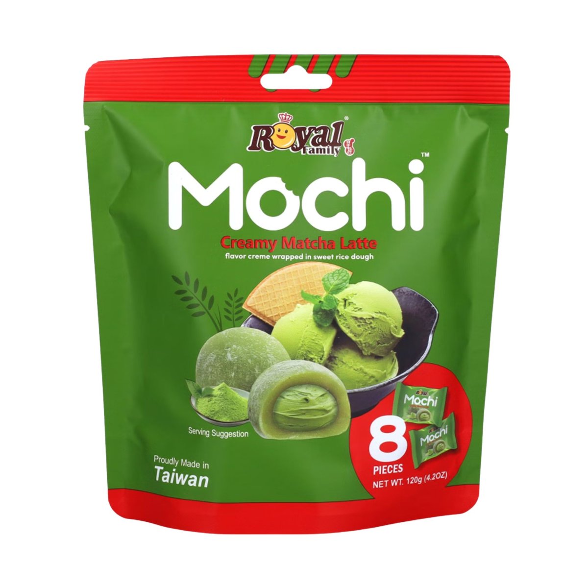 Royal Family Mochi Creamy Matcha Latte 120g Grner Tee Reiskuchen Royal Family Mochi Creamy Matcha Latte 120g Grner Tee Reiskuchen