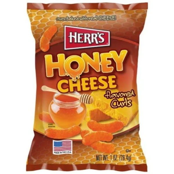 Herrs - Cheese Curls Honey Cheese - 28g [USA]