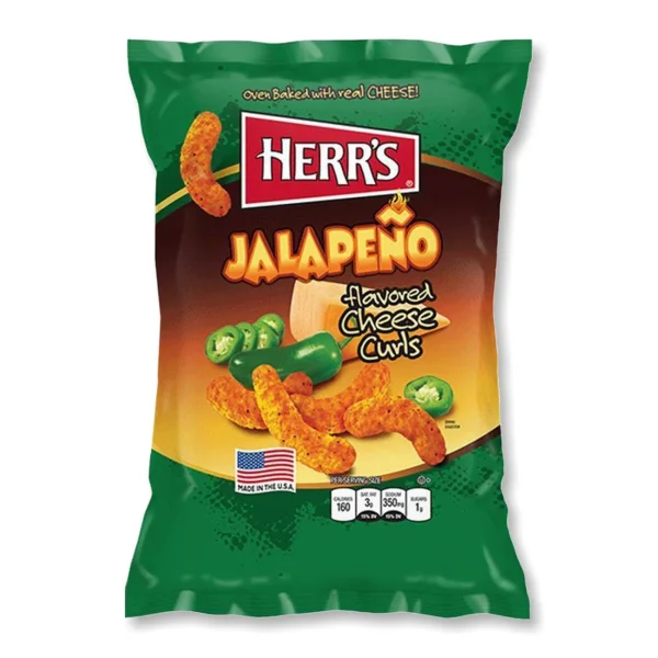 Herrs - Baked Cheese Curls Jalapeño - 170g [USA]