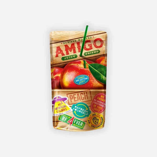 Amigo - Peach - 8x200ml [MKD]