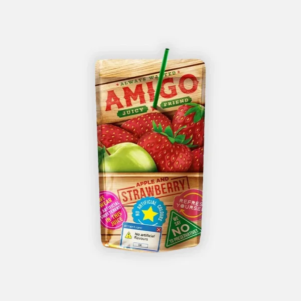 Amigo - Apple & Strawberry - 8x200ml [MKD]