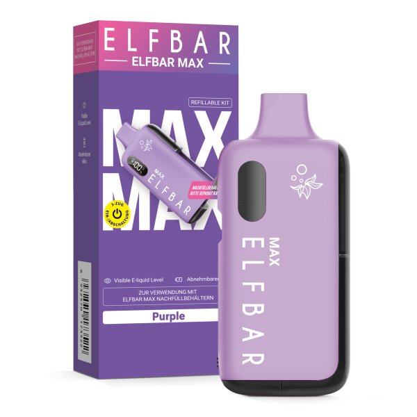 Purple - ELFA MAX Refillable Pod Kit 10ml