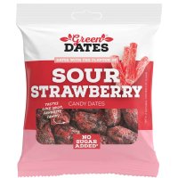 Green Dates Datteln - Sour Strawberry - 90g [DK]