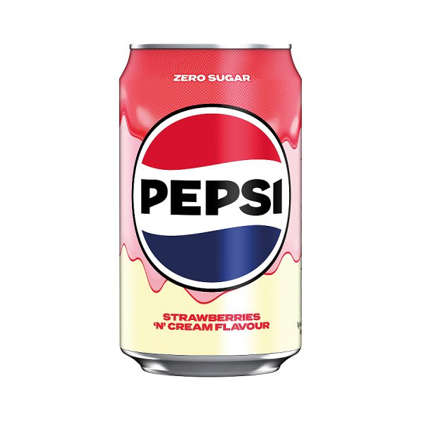 Pepsi - Zero Sugar Strawberries N Cream - 330ml [USA]
