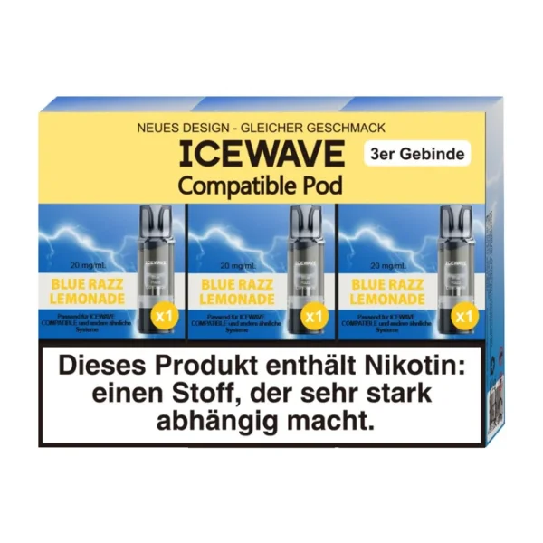 Blue Razz Lemonade - ICEWAVE Pod 20mg (3x)