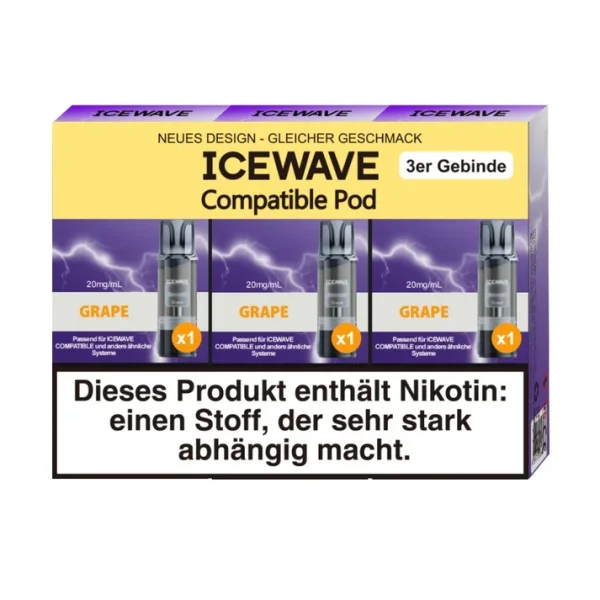 Grape - ICEWAVE Pod 20mg (3x)