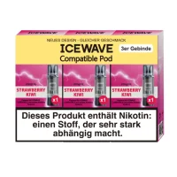 Strawberry Kiwi - ICEWAVE Pod 20mg (3x)