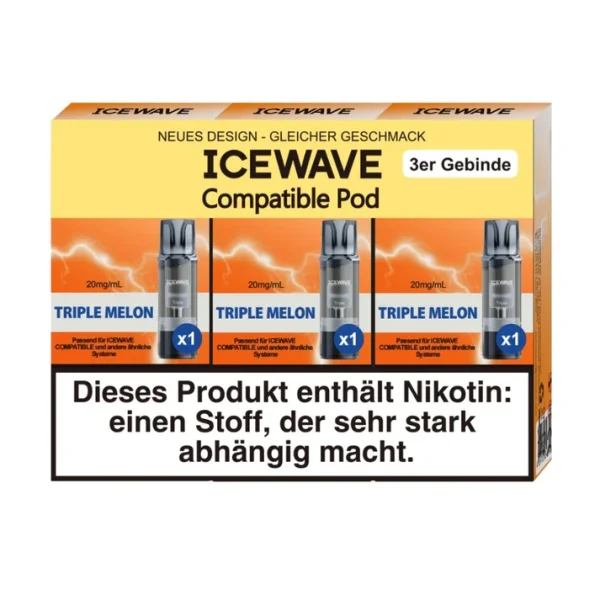 Triple Melon - ICEWAVE Pod 20mg (3x)