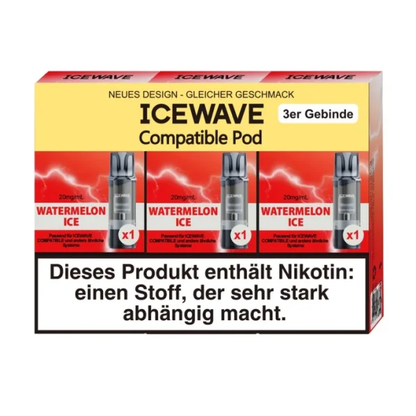 Watermelon Ice - ICEWAVE Pod 20mg (3x)